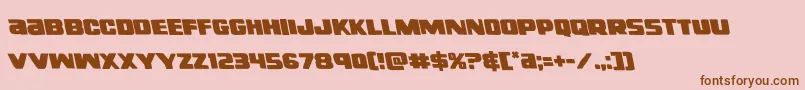 righthandlukeleft Font – Brown Fonts on Pink Background