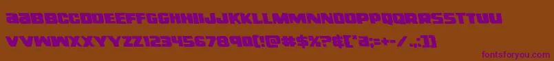 righthandlukeleft Font – Purple Fonts on Brown Background
