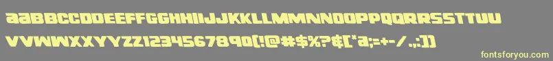 righthandlukeleft Font – Yellow Fonts on Gray Background