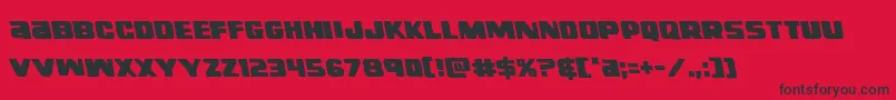 righthandlukeleft Font – Black Fonts on Red Background