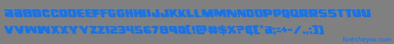 Шрифт righthandlukeleft – синие шрифты на сером фоне