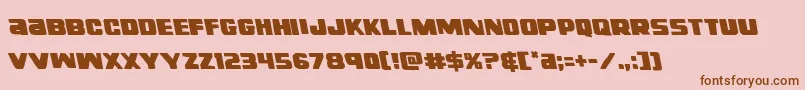 righthandlukeleft Font – Brown Fonts on Pink Background