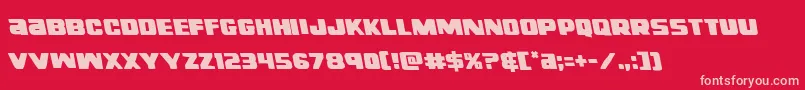 righthandlukeleft Font – Pink Fonts on Red Background