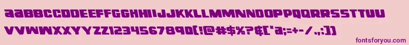 righthandlukeleft Font – Purple Fonts on Pink Background