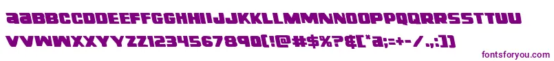 righthandlukeleft Font – Purple Fonts on White Background