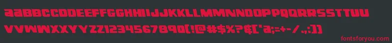 righthandlukeleft Font – Red Fonts on Black Background