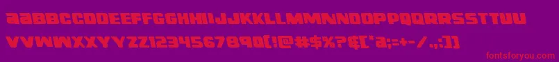righthandlukeleft Font – Red Fonts on Purple Background