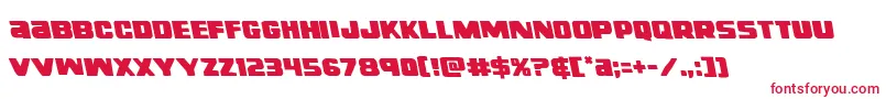 righthandlukeleft Font – Red Fonts on White Background
