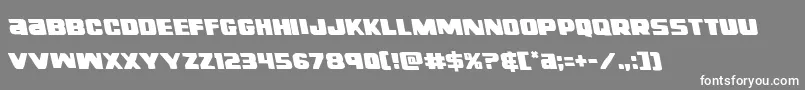 righthandlukeleft Font – White Fonts on Gray Background