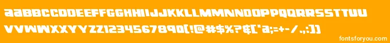 righthandlukeleft Font – White Fonts on Orange Background