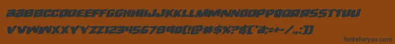 righthandlukerotal Font – Black Fonts on Brown Background