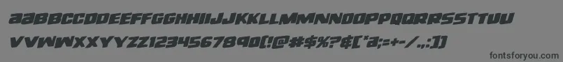 righthandlukerotal Font – Black Fonts on Gray Background