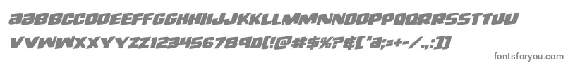 righthandlukerotal-fontti – harmaat kirjasimet valkoisella taustalla