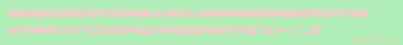righthandlukerotal Font – Pink Fonts on Green Background