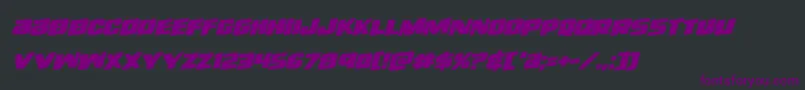 righthandlukerotal Font – Purple Fonts on Black Background