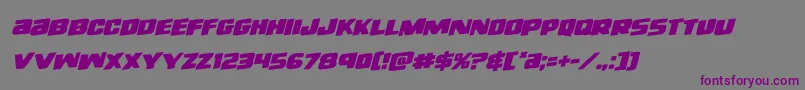 righthandlukerotal Font – Purple Fonts on Gray Background