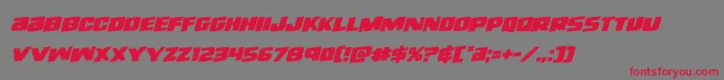 righthandlukerotal Font – Red Fonts on Gray Background