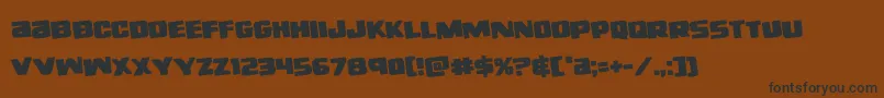 righthandlukerotate Font – Black Fonts on Brown Background
