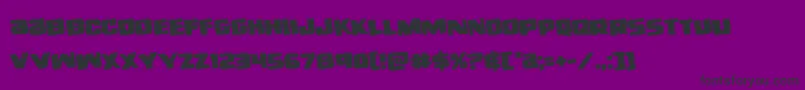 righthandlukerotate Font – Black Fonts on Purple Background