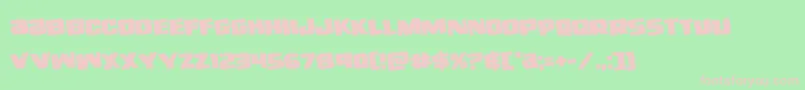 righthandlukerotate Font – Pink Fonts on Green Background