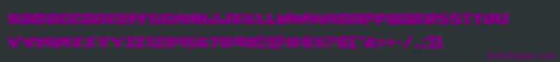 righthandlukerotate Font – Purple Fonts on Black Background