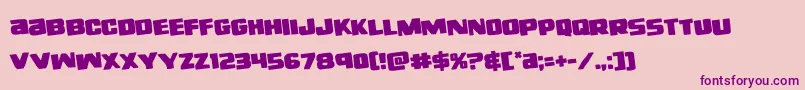 righthandlukerotate Font – Purple Fonts on Pink Background