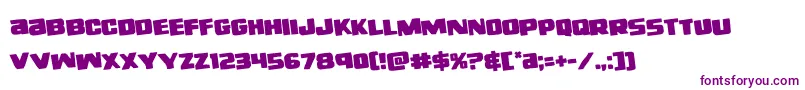 righthandlukerotate Font – Purple Fonts on White Background