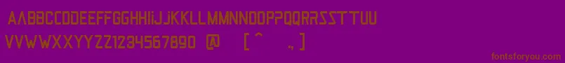 JetPilotRegular Font – Brown Fonts on Purple Background