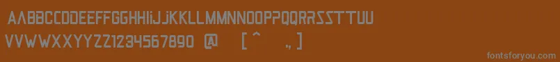 Шрифт JetPilotRegular – серые шрифты на коричневом фоне