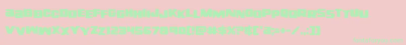 righthandlukestag Font – Green Fonts on Pink Background