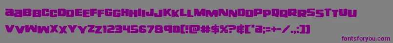 righthandlukestag-fontti – violetit fontit harmaalla taustalla