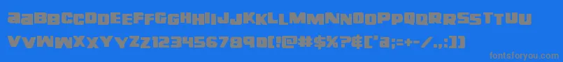 righthandlukestag Font – Gray Fonts on Blue Background
