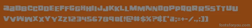 righthandlukestag Font – Gray Fonts on Brown Background