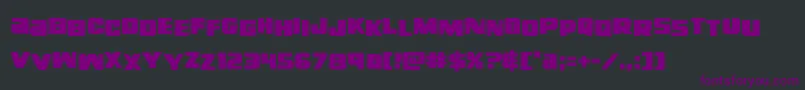 righthandlukestag Font – Purple Fonts on Black Background