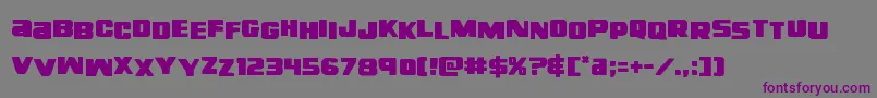 righthandlukestag Font – Purple Fonts on Gray Background