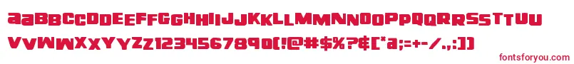 righthandlukestag Font – Red Fonts on White Background