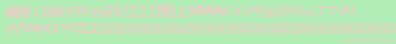 RightyMarks Font – Pink Fonts on Green Background