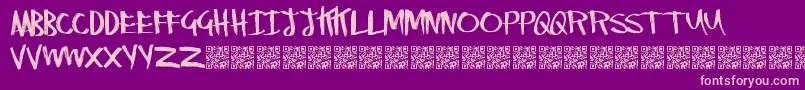 RightyMarks Font – Pink Fonts on Purple Background