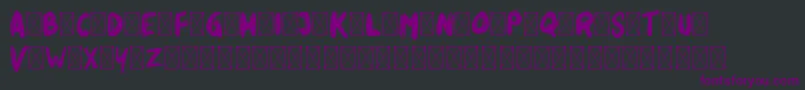 Rikabrush-Schriftart – Violette Schriften auf schwarzem Hintergrund