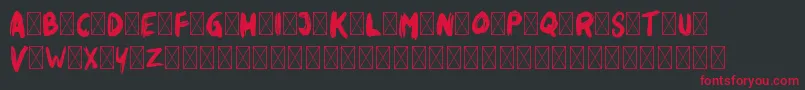 Rikabrush Font – Red Fonts on Black Background