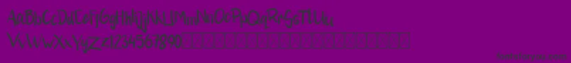 RikhalFancy Font – Black Fonts on Purple Background