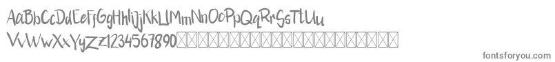 RikhalFancy Font – Gray Fonts on White Background