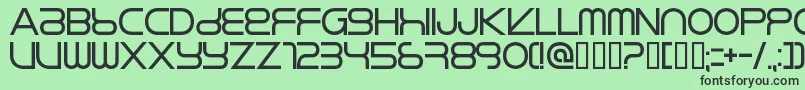 RIKOS   -fontti – mustat fontit vihreällä taustalla