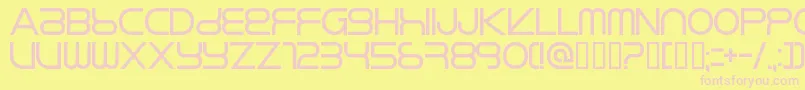 RIKOS    Font – Pink Fonts on Yellow Background