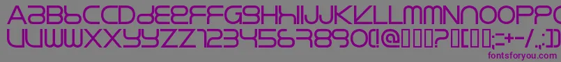 RIKOS   -fontti – violetit fontit harmaalla taustalla