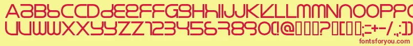 RIKOS    Font – Red Fonts on Yellow Background
