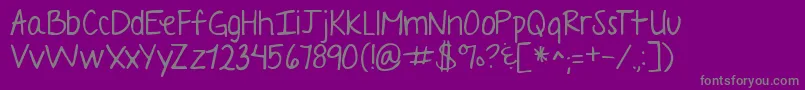 Ayearwithoutrain Font – Gray Fonts on Purple Background