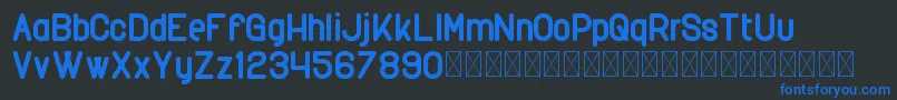 Rimini PersonalUse Font – Blue Fonts on Black Background