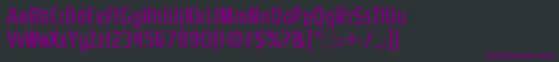 フォントRinehart – 黒い背景に紫のフォント