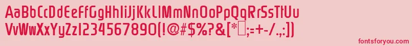 Rinehart Font – Red Fonts on Pink Background